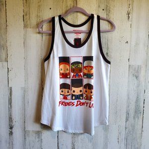 Hot Topic Friends Don't Lie Stranger Things Tank Top NWT! 0026